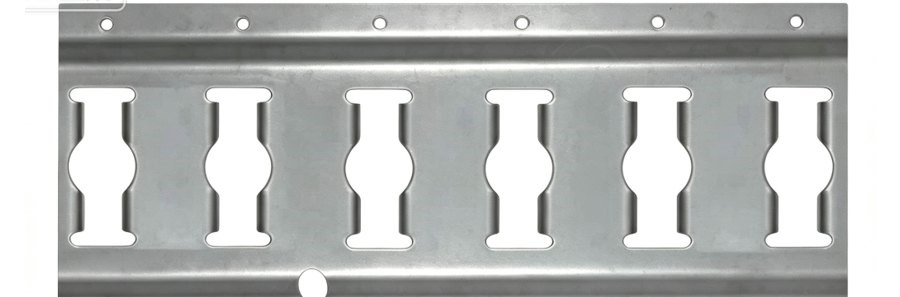 Steel F Track 3050x132x2mm