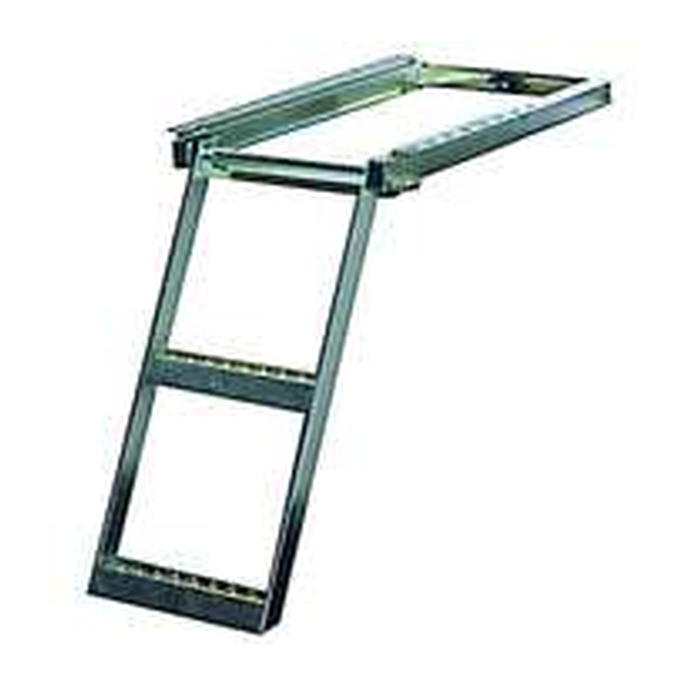 Heavy Duty Slide-Out Step Ladder 2-Step Zinc Plated 640x390mm
