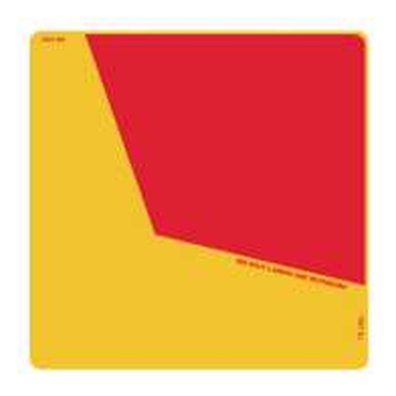 3M Class 1 Reflective Rear Marker Plate Sticker 300x300mm Right Hand
