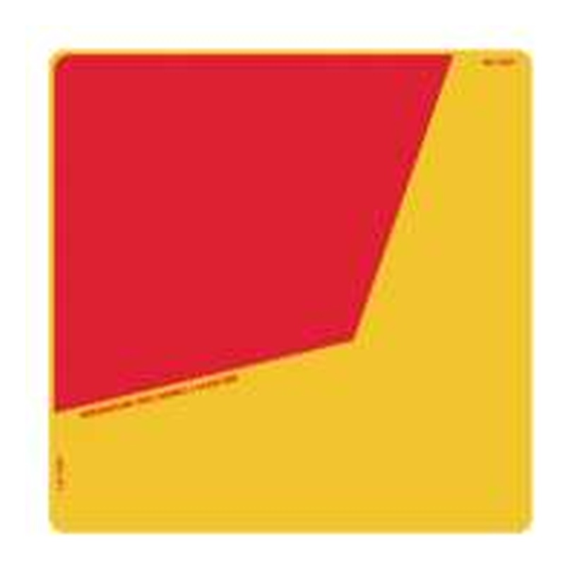 3M Class 1 Aluminium Rear Marker Plate 300x300mm Right Hand