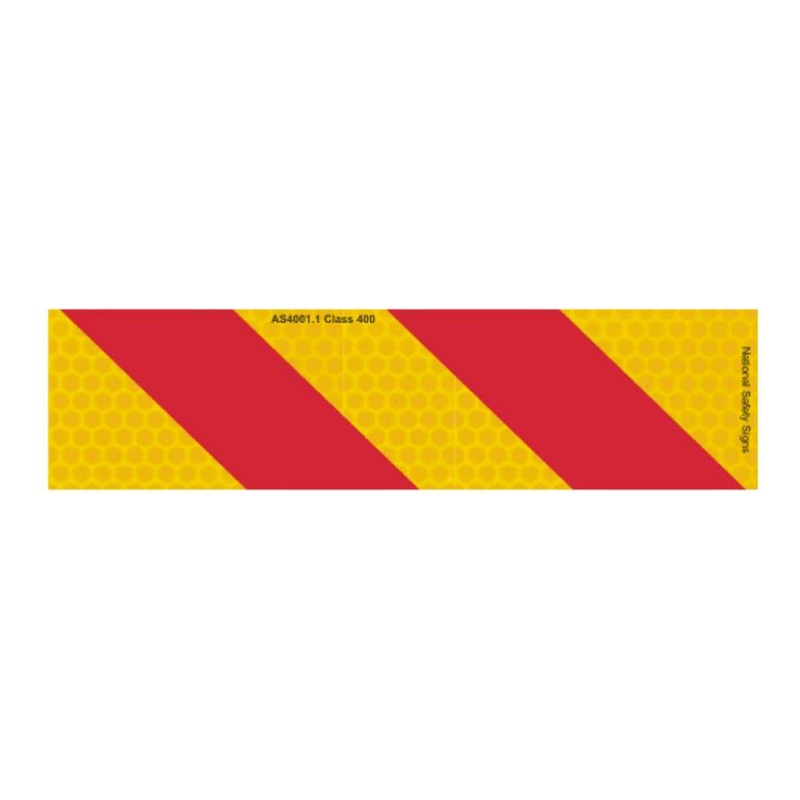3M Class 1 41B Zebra Rear Marker Aluminium Plate 400x100mm (Right Hand)