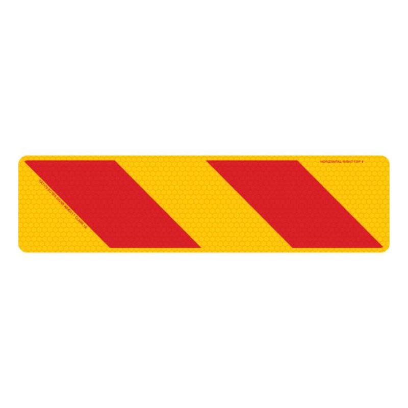 3M Class 1 Reflective Sign with Aluminium Plate 615B 600x150mm (Right)