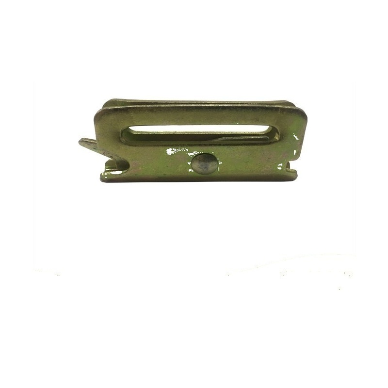 E & Q-Track Heavy-Duty End Fitting with Webbing Strap & Forged Snap Hook