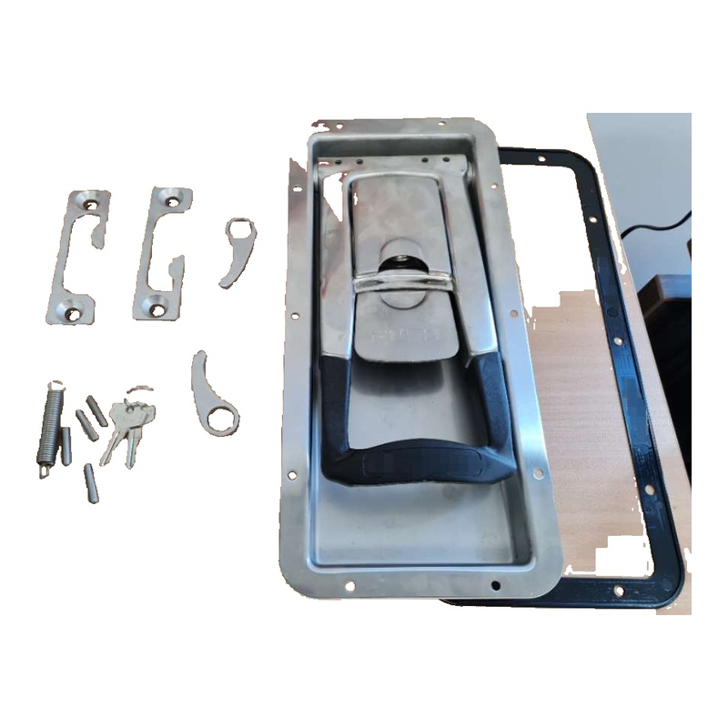 Stainless Steel Recessed Paddle Lock Kit 152x320mm