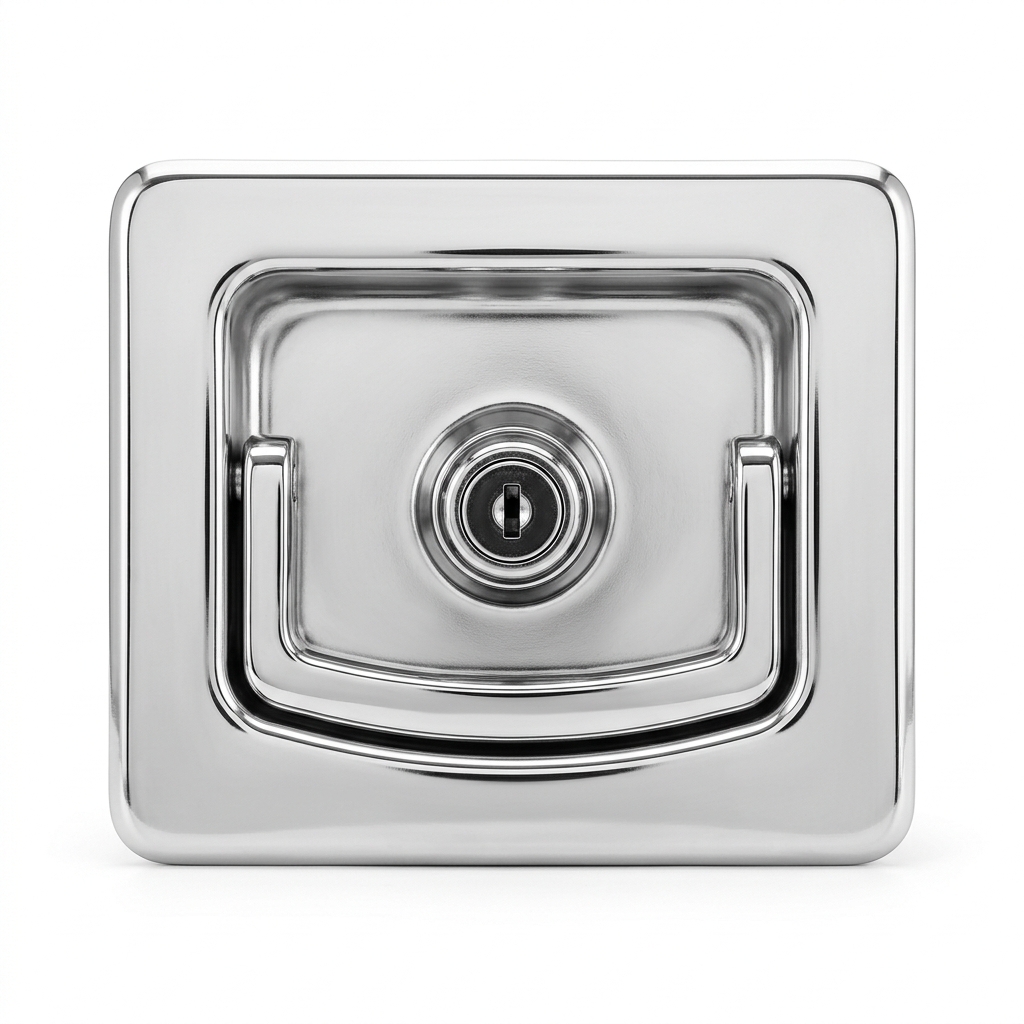 Flush Mount Paddle Lock Stainless Steel with Blind Mount
